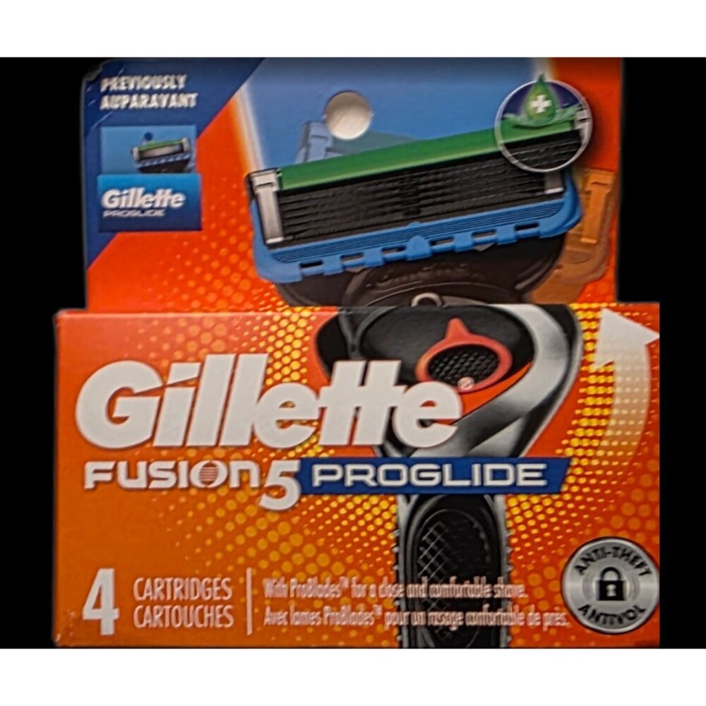 Gillette Fusion 5 Proglide Shield Defense 4 Cartridges